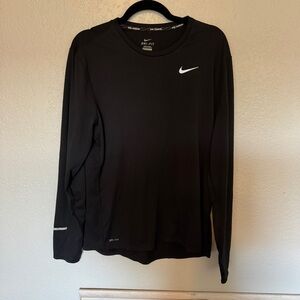 Nike Men's Black Long Sleeve Dri-FIT Tee